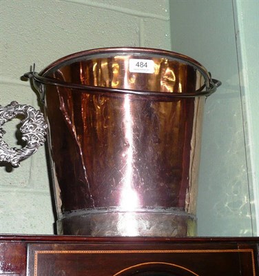 Lot 484 - Copper and brass mounted bucket