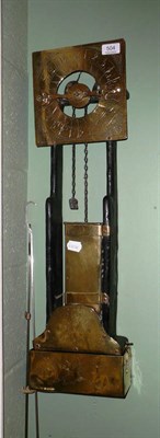 Lot 504 - A wooden and brass water clock