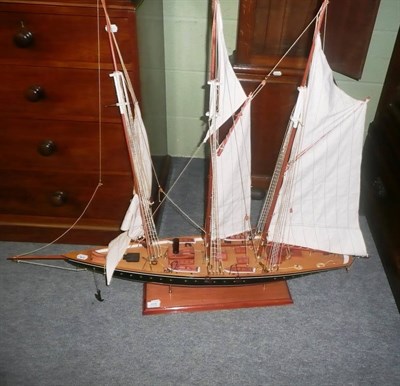 Lot 546 - A model of a sailing vessel