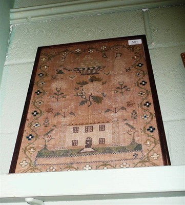 Lot 561 - An early 19th century framed sampler