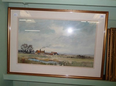 Lot 562 - Ronald Crampton framed watercolour  "Kirys Farm"