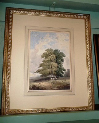 Lot 567 - Follower of Charles Branwhite, watercolour study of trees