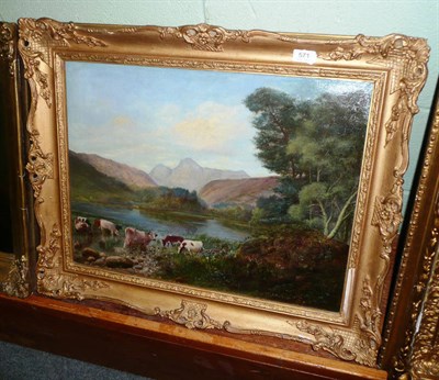 Lot 571 - S. Fenton, landscape 'Langdale Pikes from Brea Farm'