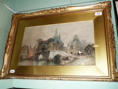 Lot 587 - A watercolour signed P Marney