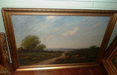 Lot 597 - Moorland scene, oil, signed Hampshire