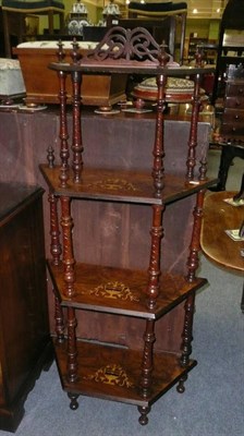 Lot 667 - Victorian walnut whatnot