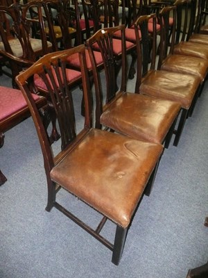 Lot 716 - Set of eight Georgian dining chairs