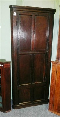 Lot 742 - Oak corner cupboard