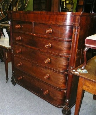 Lot 757 - Victorian five height chest of drawers