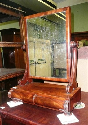 Lot 763 - A Victorian toilet mirror with drawers