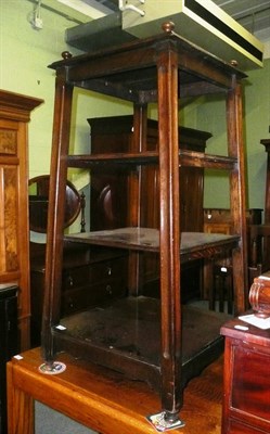 Lot 764 - Oak four tier stand