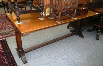 Lot 770 - Oak refectory table