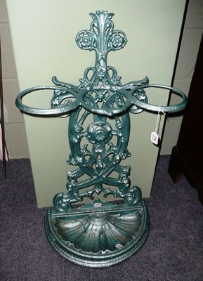 Lot 792 - Victorian cast iron stick stand