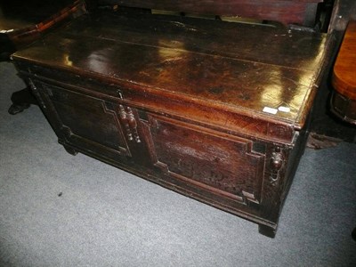 Lot 795 - An 18th century oak coffer