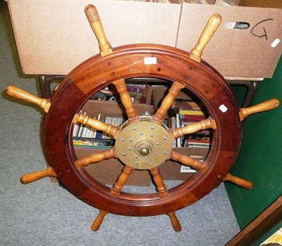 Lot 808 - Yacht's wheel (Ex St Tropez)