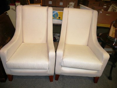 Lot 823 - A pair of armchairs (for re-upholstery)