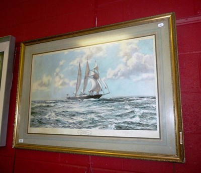 Lot 831 - A large Montague Dawson signed print