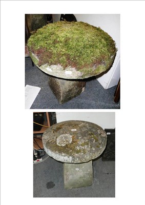 Lot 937 - Two staddle stones