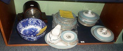 Lot 36 - A Royal Doulton 'Rose Elegans' dinner service including two tureens, a mantel clock and picture