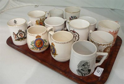 Lot 42 - Quantity of souvenir and commemorative china including a rare Sleights Victoria Jubilee example