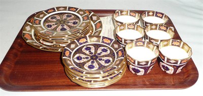 Lot 65 - A Royal Crown Derby tea service, comprising six cups, six saucers and six tea plates