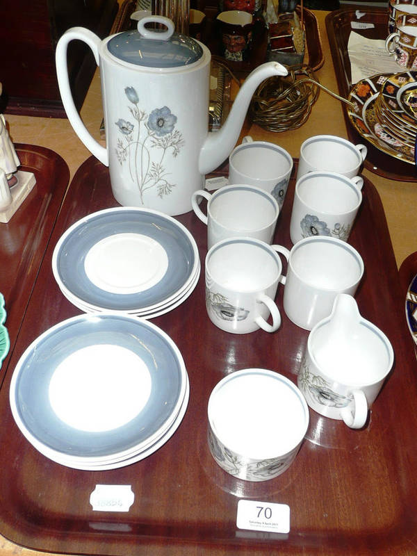 Lot 70 - Susie Cooper 'Glen Mist' coffee set