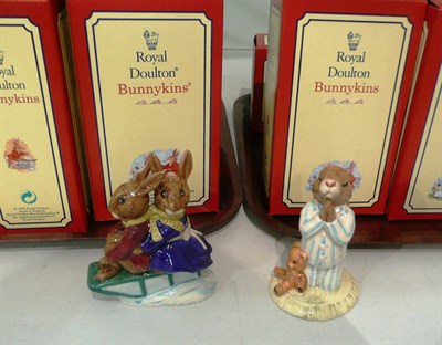 Lot 84 - Ten Royal Doulton boxed Bunnykins figures