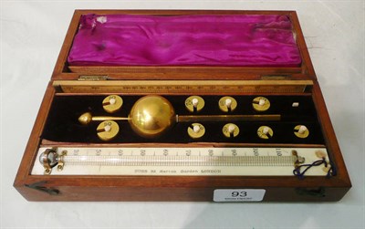 Lot 93 - Sykes hydrometer in fitted case