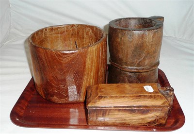 Lot 110 - Three items of treen