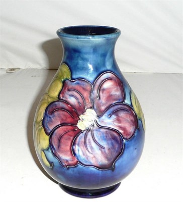 Lot 114 - A Walter Moorcroft 'Clematis' vase