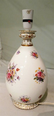 Lot 134 - Royal Crown Derby 'Derby Posies' table lamp