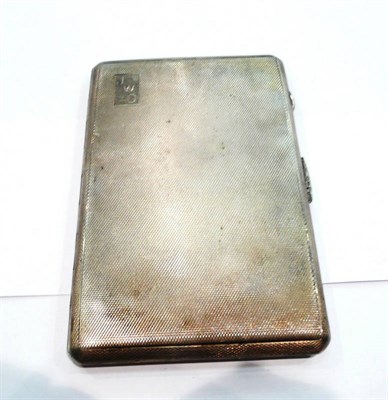 Lot 164 - A George VI silver cigarette case, Birmingham 1943, 6oz approximately