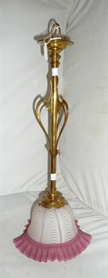 Lot 233 - Light fitting with Nailsea shade