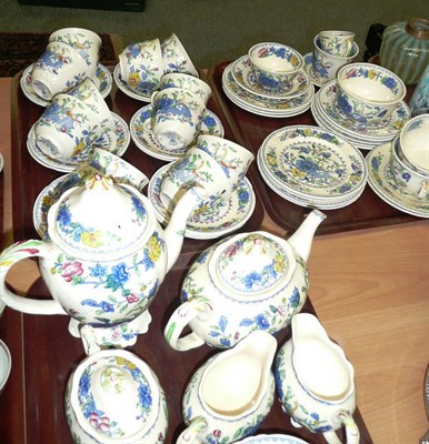 Lot 244 - Masons 'Regency' pattern tea wares on three trays