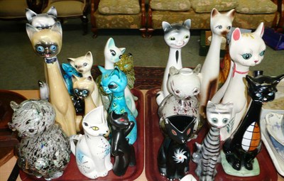 Lot 248 - Collection of assorted pottery cats