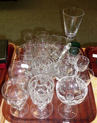 Lot 255 - A collection of 19th century and later drinking glasses including ale glasses, rummers etc