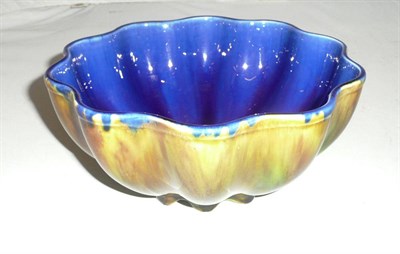 Lot 259 - Wardle, glazed Staffordshire bowl, 1870