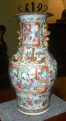 Lot 266 - A Canton famille rose vase