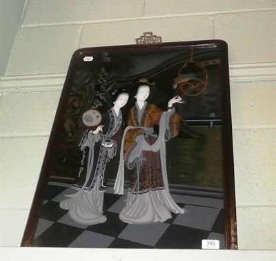 Lot 393 - Chinese painting under glass