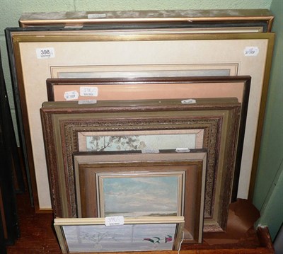 Lot 398 - Attributed to Michael Webb - Whitby Abbey from the beach and two landscapes, watercolours (3)