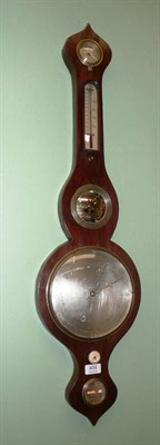 Lot 404 - A rosewood wheel barometer, Mattocks & Co, Derbyshire