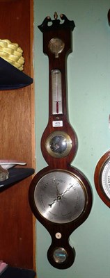 Lot 405 - A rosewood wheel barometer