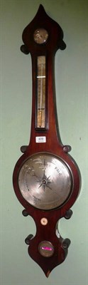 Lot 409 - A rosewood wheel barometer