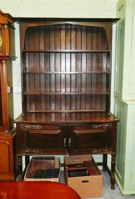 Lot 419 - Arts & Crafts oak dresser