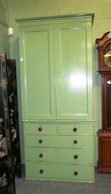 Lot 422 - Painted pine tallboy