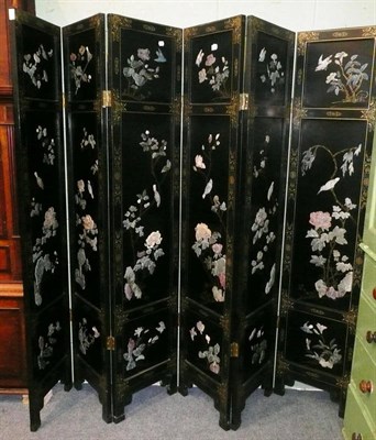 Lot 423 - Six panel screen (in two halves)