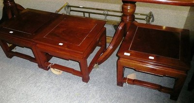 Lot 431 - Three Chinese rosewood tables
