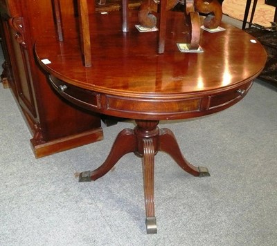 Lot 435 - Regency style drum table