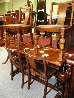 Lot 443 - Table and four matching chairs