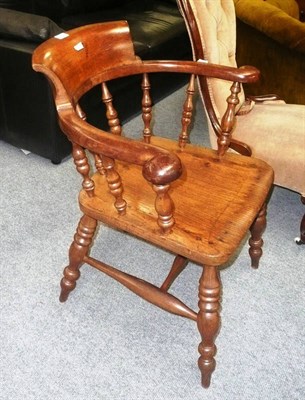 Lot 472 - A smokers bow chair